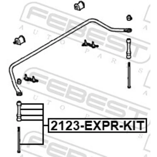 Tyč/Vzpera stabilizátora 2123-EXPR-KIT /FEBEST/ - obr. 1