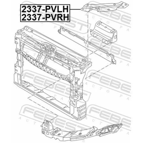 Uloženie, rám vozilda 2337-PVLH /FEBEST/ - obr. 1