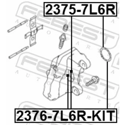 Opravná sada brzdového strmeňa 2376-7L6R-KIT /FEBEST/ - obr. 1