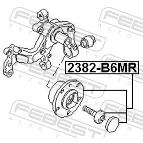 Náboj kolesa 2382-B6MR /FEBEST/ - obr. 1