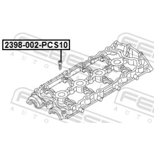 Upevňovacie čapy prieč. ramena 2398-002-PCS10 /FEBEST/ - obr. 1