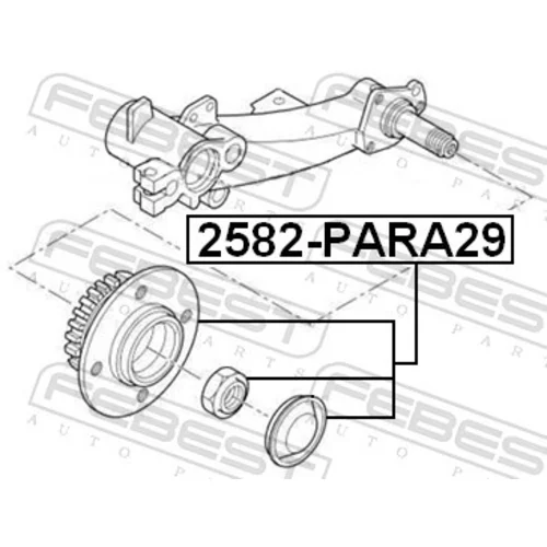 Náboj kolesa 2582-PARA29 /FEBEST/ - obr. 1