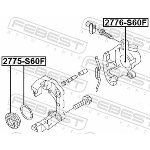 Opravná sada brzdového strmeňa 2775-S60F /FEBEST/ - obr. 1