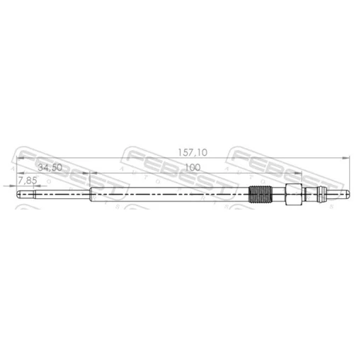 Žeraviaca sviečka 28642-006 /FEBEST/ - obr. 1
