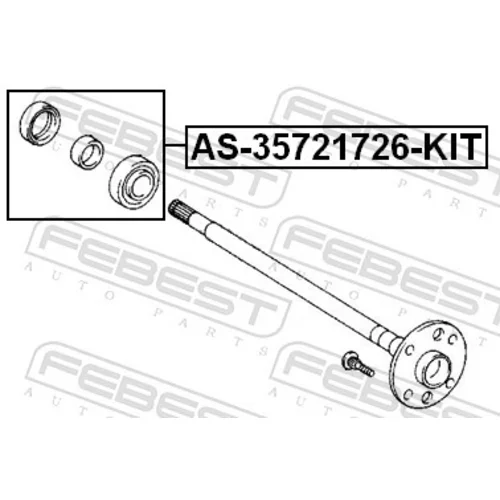 Ložisko hnacieho hriadeľa AS-35721726-KIT /FEBEST/ - obr. 1