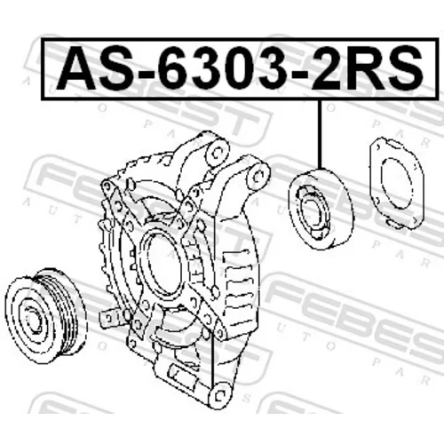 Ložisko AS-6303-2RS /FEBEST/ - obr. 1