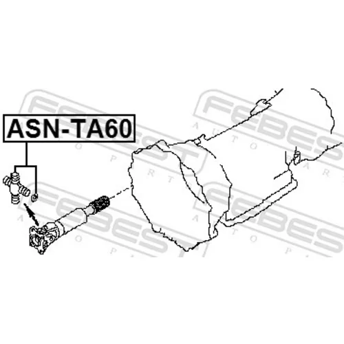 Kĺbový hriadeľ ASN-TA60 /FEBEST/ - obr. 1