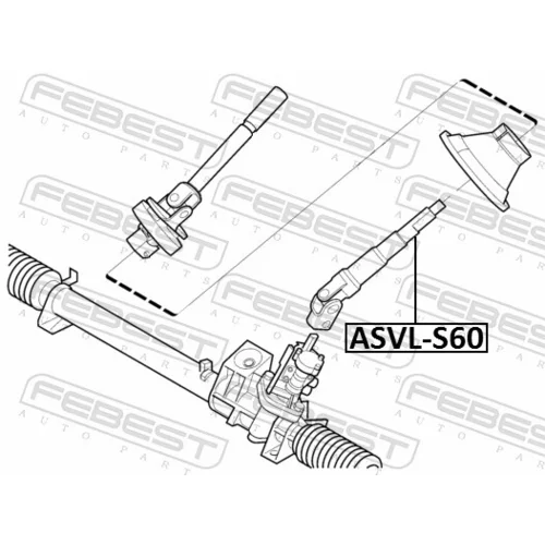 Hriadeľ riadenia ASVL-S60 /FEBEST/ - obr. 1