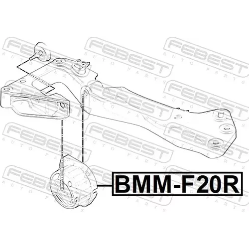 Uloženie rozvodovky BMM-F20R /FEBEST/ - obr. 1