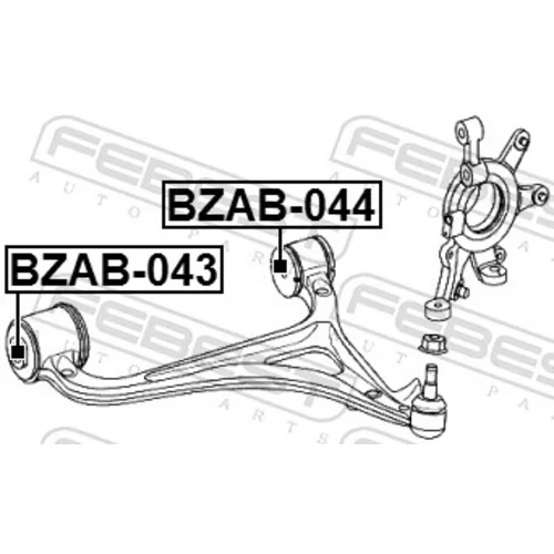 Uloženie riadenia BZAB-043 /FEBEST/ - obr. 1