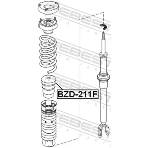 Doraz odpruženia BZD-211F /FEBEST/ - obr. 1