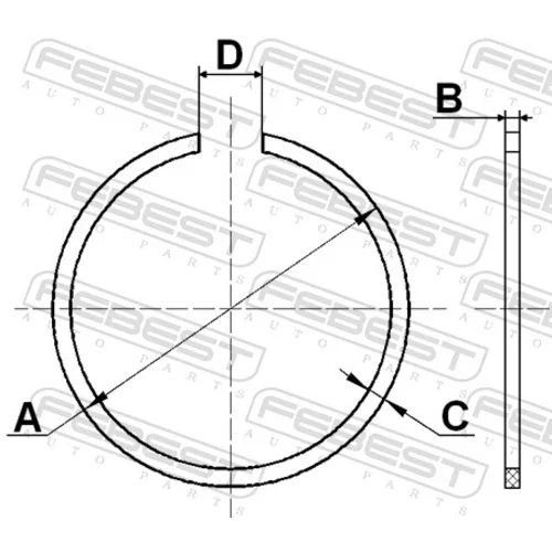 Manžeta hnacieho hriadeľa - montážna sada CC-2-27X2-PCS5 /FEBEST/ - obr. 1