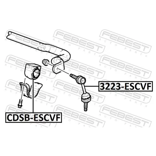Uloženie priečneho stabilizátora CDSB-ESCVF /FEBEST/ - obr. 1