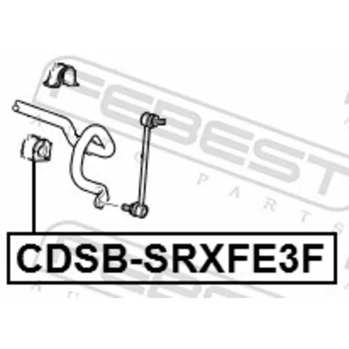 Uloženie priečneho stabilizátora CDSB-SRXFE3F /FEBEST/ - obr. 1