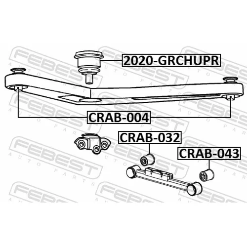 Uloženie riadenia CRAB-043 /FEBEST/ - obr. 1