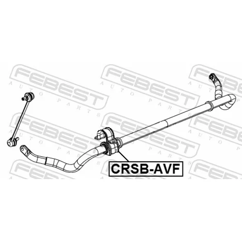 Uloženie priečneho stabilizátora CRSB-AVF /FEBEST/ - obr. 1