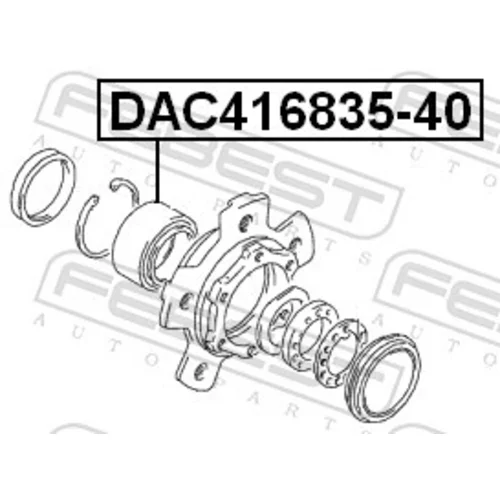 Ložisko kolesa DAC416835-40 /FEBEST/ - obr. 1