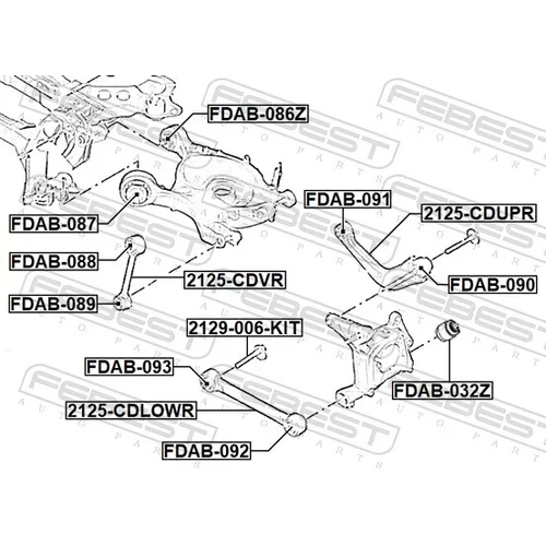 Uloženie riadenia FDAB-089 /FEBEST/ - obr. 1