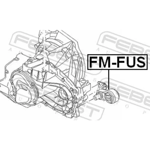 Uloženie manuálnej prevodovky FM-FUS /FEBEST/ - obr. 1