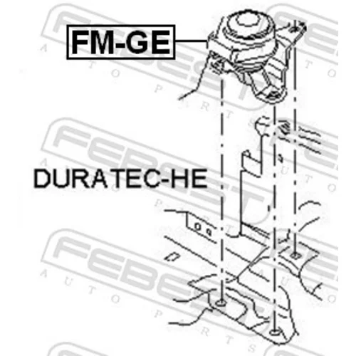 Uloženie motora FM-GE /FEBEST/ - obr. 1