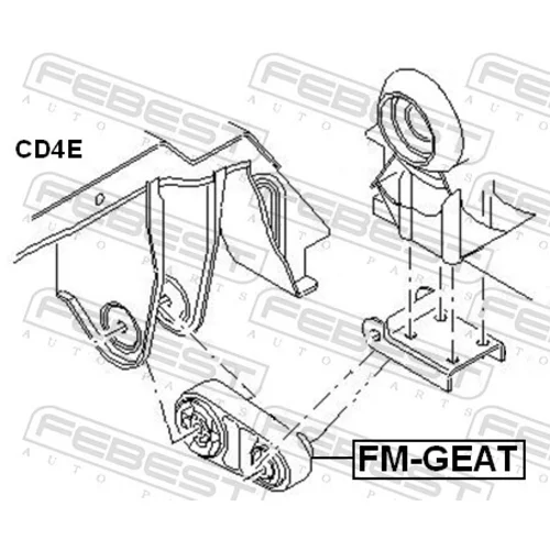 Uloženie automatickej prevodovky FM-GEAT /FEBEST/ - obr. 1