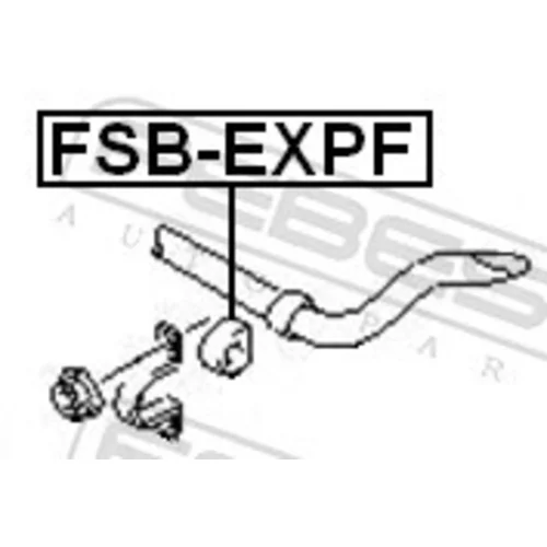 Uloženie priečneho stabilizátora FSB-EXPF /FEBEST/ - obr. 1