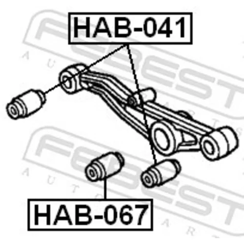 Uloženie riadenia HAB-067 /FEBEST/ - obr. 1