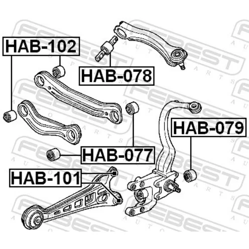 Uloženie riadenia HAB-102 /FEBEST/ - obr. 1