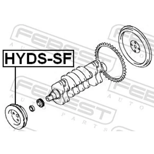 Remenica kľukového hriadeľa HYDS-SF /FEBEST/ - obr. 1