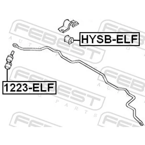 Uloženie priečneho stabilizátora HYSB-ELF /FEBEST/ - obr. 1