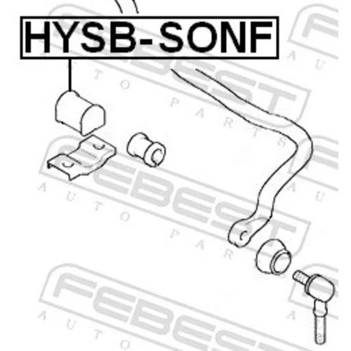 Uloženie priečneho stabilizátora HYSB-SONF /FEBEST/ - obr. 1