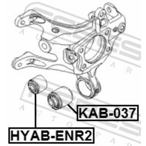 Uloženie riadenia KAB-037 /FEBEST/ - obr. 1