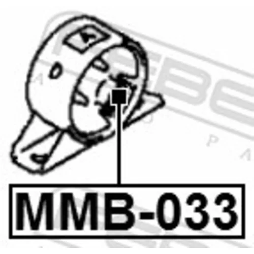 Uloženie motora MMB-033 /FEBEST/ - obr. 1