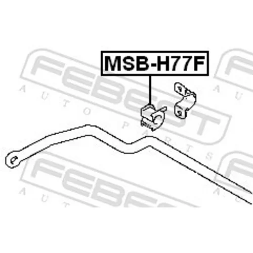 Uloženie priečneho stabilizátora MSB-H77F /FEBEST/ - obr. 1