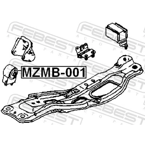 Uloženie motora MZMB-001 /FEBEST/ - obr. 1