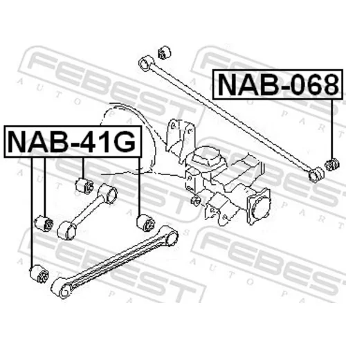 Uloženie riadenia NAB-068 /FEBEST/ - obr. 1
