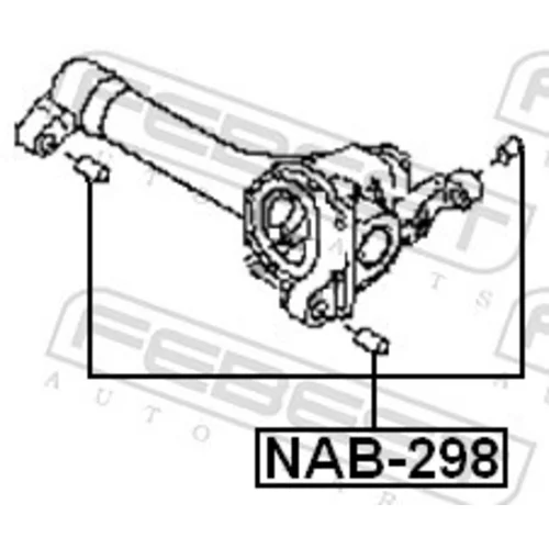 Uloženie, diferenciál NAB-298 /FEBEST/ - obr. 1