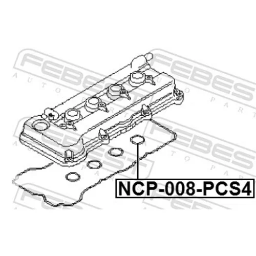 Sada tesnení veka hlavy valcov NCP-008-PCS4 /FEBEST/ - obr. 1