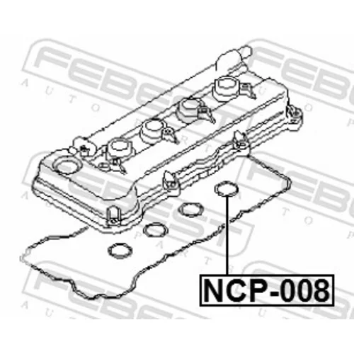 Tesnenie veka hlavy valcov NCP-008 /FEBEST/ - obr. 1