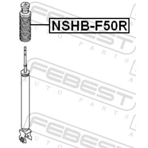 Ochranný kryt/manžeta tlmiča pérovania NSHB-F50R /FEBEST/ - obr. 1