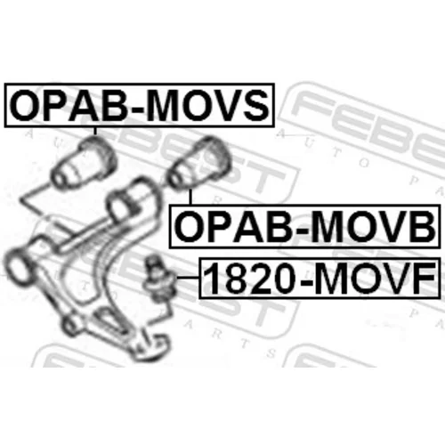 Uloženie riadenia OPAB-MOVB /FEBEST/ - obr. 1