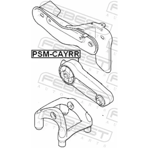 Uloženie motora PSM-CAYRR /FEBEST/ - obr. 1