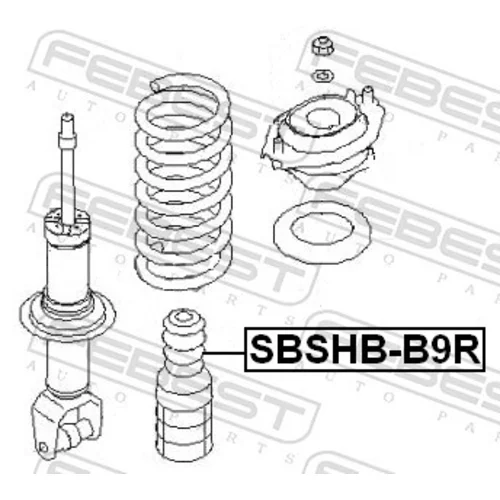 Ochranný kryt/manžeta tlmiča pérovania SBSHB-B9R /FEBEST/ - obr. 1