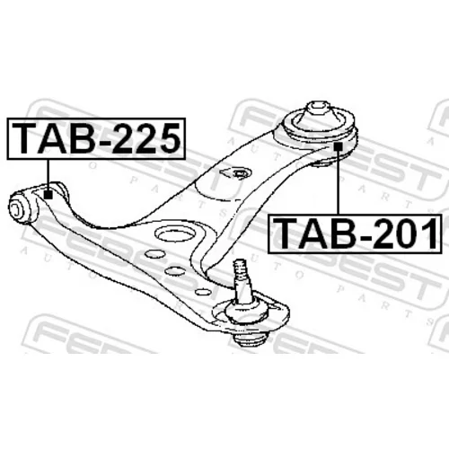 Uloženie riadenia TAB-225 /FEBEST/ - obr. 1