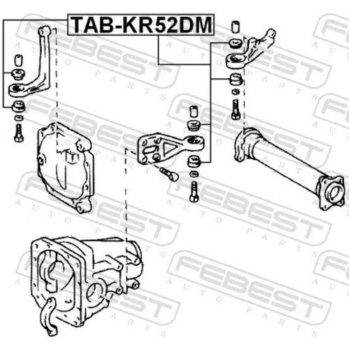 Uloženie, diferenciál TAB-KR52DM /FEBEST/ - obr. 1