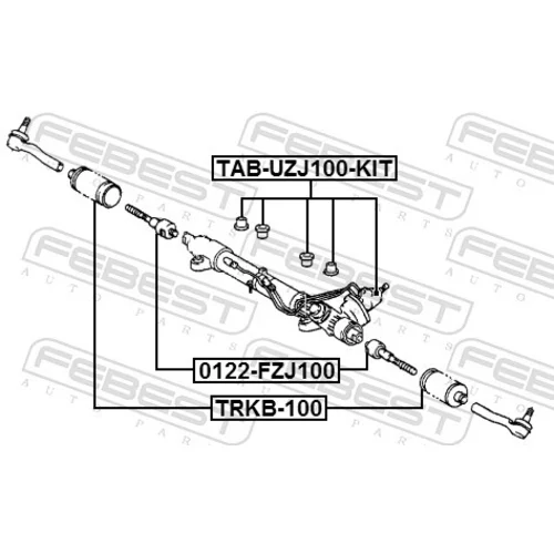 Uloženie prevodovky riadenia TAB-UZJ100-KIT /FEBEST/ - obr. 1