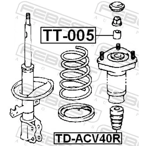 Doraz odpruženia TD-ACV40R /FEBEST/ - obr. 1