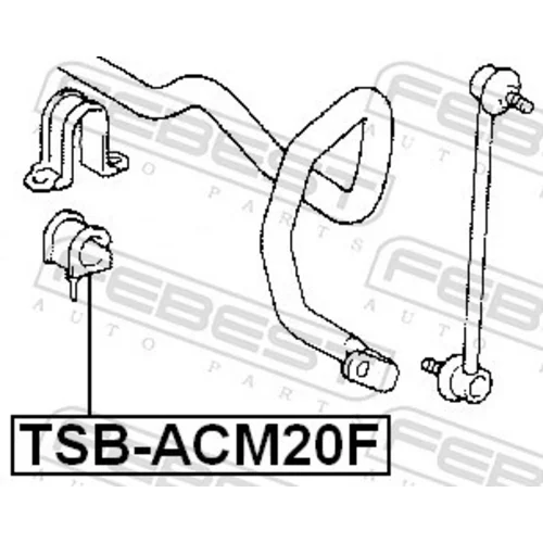 Uloženie priečneho stabilizátora TSB-ACM20F /FEBEST/ - obr. 1