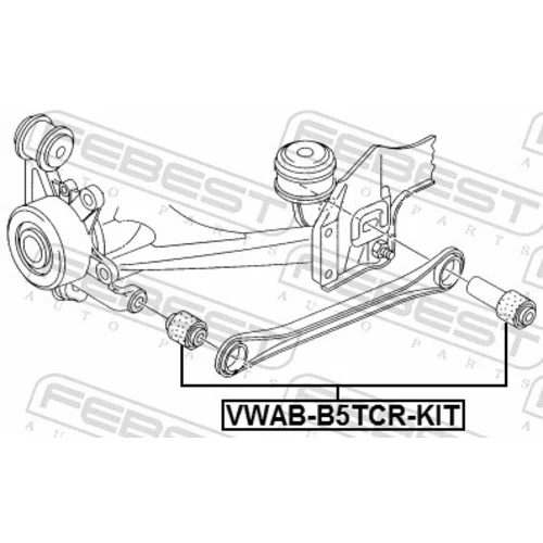 Sada na opravu priečneho závesného ramena VWAB-B5TCR-KIT /FEBEST/ - obr. 1