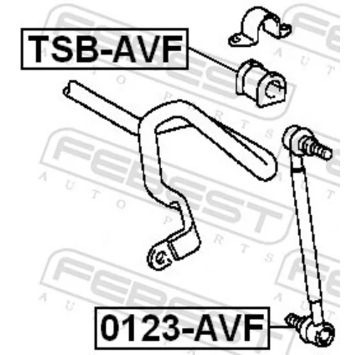 Tyč/Vzpera stabilizátora 0123-AVF /FEBEST/ - obr. 1